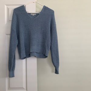 American Eagle Crop Hooded Sweater